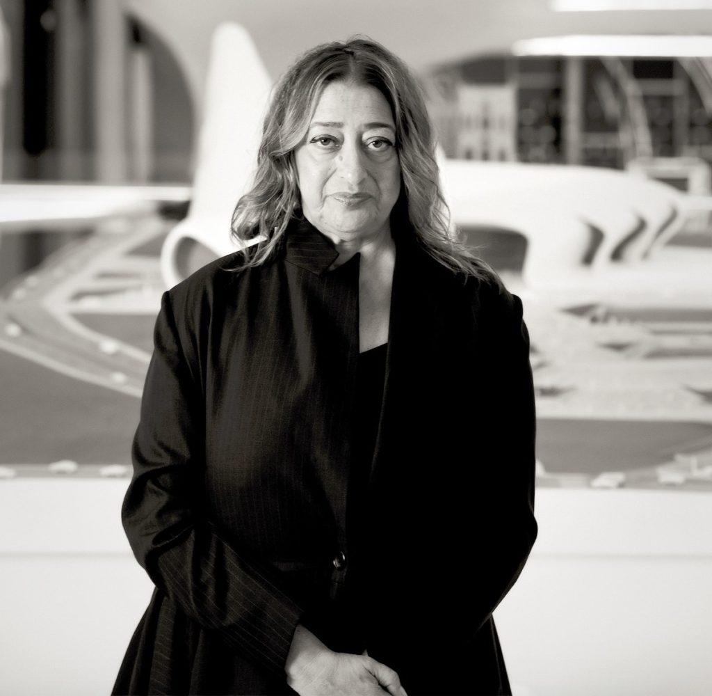 Zaha Hadid în Centrul Cultural Heydar Aliyev, Baku, 2013 ( foto/Zaha-Hadid.com)