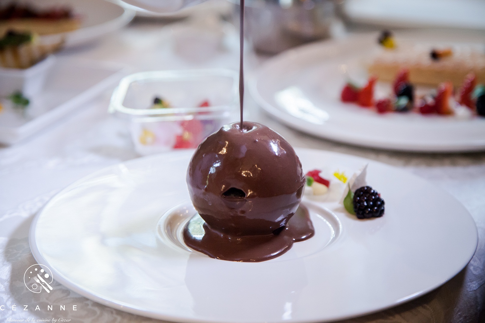 Demo plating by Chef Cezar Munteanu