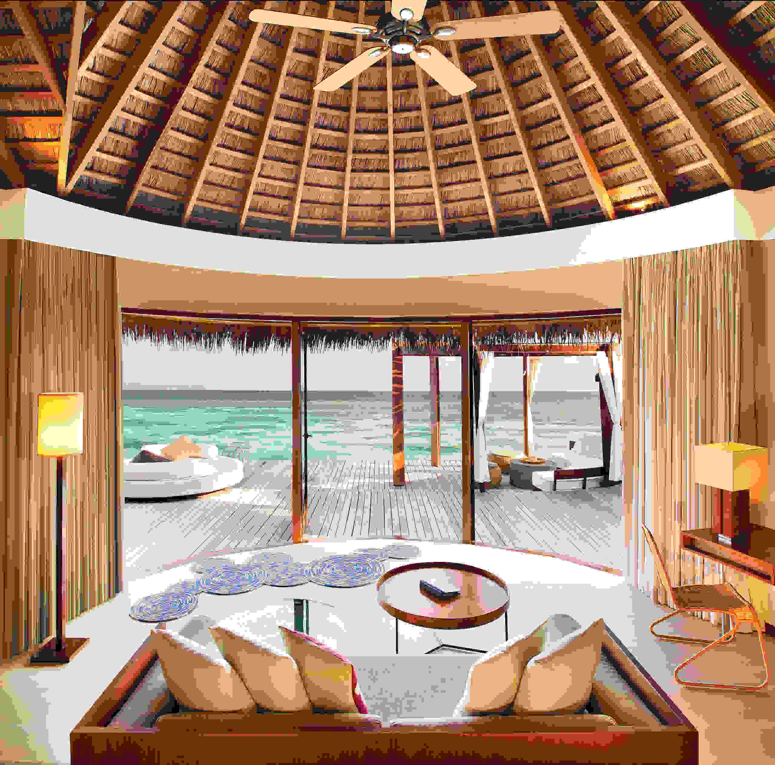W Maldives - living room with view